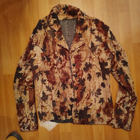 UbU Handcrafted Jacket & Shell Set – Fall Leaves Palette – Size Small - Picture 1 of 14